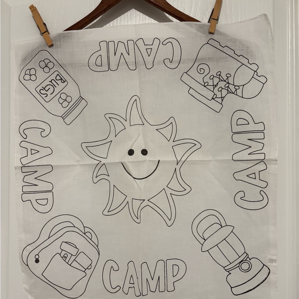 Kids Camp Themed Bandanas-Set of 6